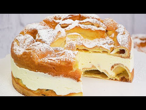 Видео: Большой ЭКЛЕР 👍 Знаменитый заварной Торт «КАРПАТКА» с нежнейшим заварным кремом со вкусом мороженого
