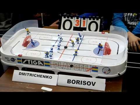 Видео: Table Hockey. Настольный хоккей. Moscow Open 13.  Dmitrichenko-Borisov. Semifinal. Game 5
