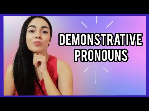 Видео: ГРЕЧЕСКИЙ ЯЗЫК: УКАЗАТЕЛЬНЫЕ МЕСТОИМЕНИЯ 2020