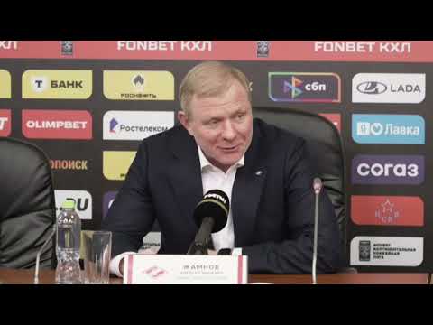 Видео: ЦСКА - Спартак. ЖАМНОВ и НИКИТИН. Пресс-конференция гл.тренеров. Огненное дерби без И. Морозова! КХЛ