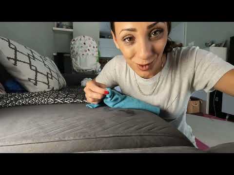 Видео: Електрическа четка за почистване от TEMU струва ли си? / Как изчистих дивана си от моментно  лепило?