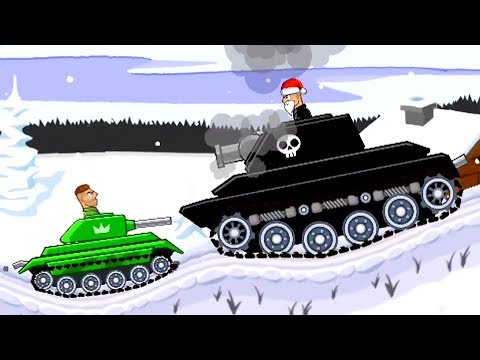 Видео: НОВОГОДНИЕ ТАНКИ! ИГРА Hills of steel про ТАНКИ на FineBabyTV