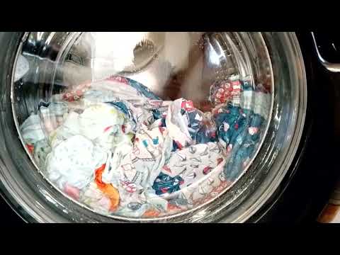 Видео: Haier HW60-BP12959AS-Смешанные 60° 800 Об/Мин.Стирка Два Комплекта Постели.Часть 1-3.