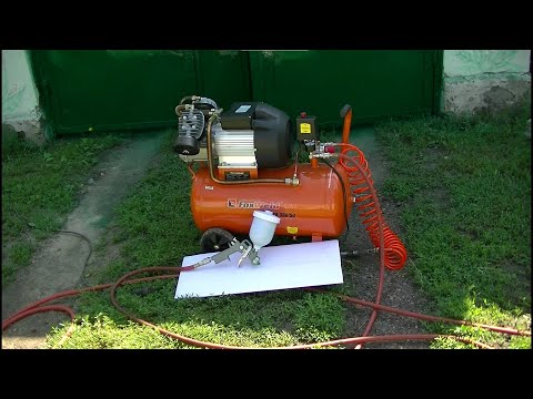 Видео: Первая в жизни покраска краскопультом и компрессором