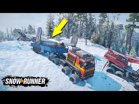Видео: НАШЛИ САМЫЙ БОЛЬШОЙ ГРУЗ УТОНУВШИЙ САМОЛЕТ! SNOWRUNNER С МОДАМИ!