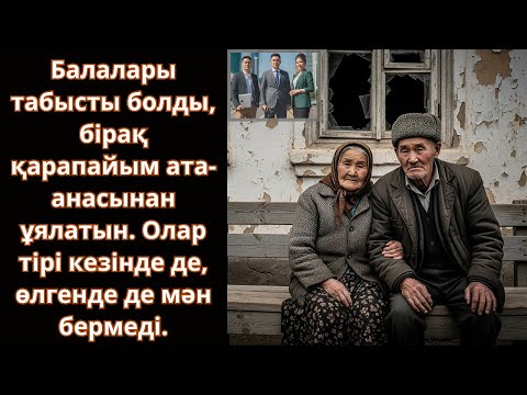 Видео: Байып кеткен балалары ата-анасын тірісінде де, өлімінде де ұмытты... Ешкім естімеген әңгіме