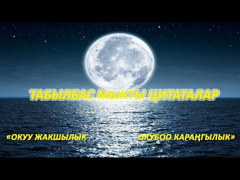 Видео: Табылбас мыкты цитаталар. Сизди таң калтыра турган даанышман сөздөр.