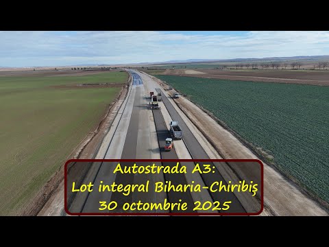 Видео: Автомагистраль А3, полный участок Бихария-Чирибиш, 30 октября 2025 г.