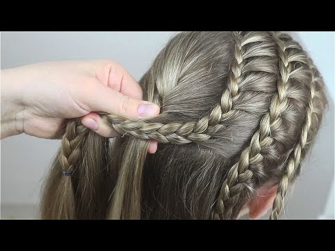 Видео: Прически для девочек на длинные волосы  / #прическа на каждый день
