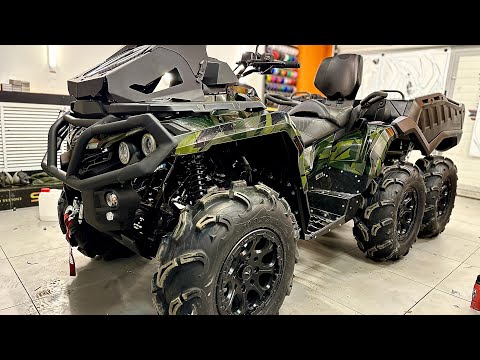 Видео: Самый большой квадроцикл Brp Outlander 6x6  1000 xu+ в линейке Canam