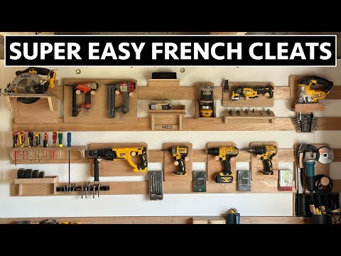 Видео: Создание идеальной стены для хранения инструментов с французскими зажимами
