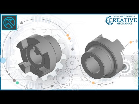 Видео: Полумуфта в Компас 3D