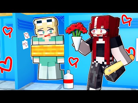 Видео: Хулиганка Любит Короля Школы в Майкнкрафт!