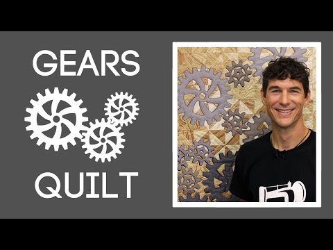 Видео: The Gears Quilt: простой урок по стежке от Роба Эппелла из Man Sewing