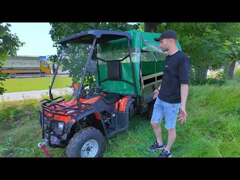 Видео: Вантажний квадроцикл Renegade ATW-300CC-R З кабіною + Тент