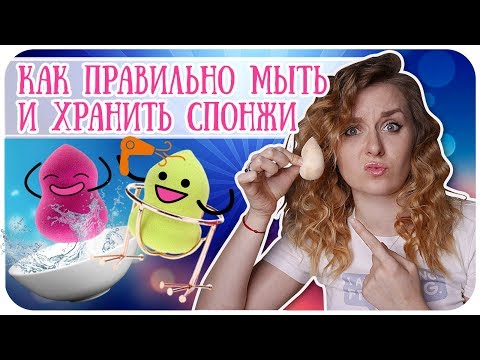 Видео: Как правильно мыть, сушить и хранить спонжи и бьютиблендеры для макияжа | Дарья Дзюба