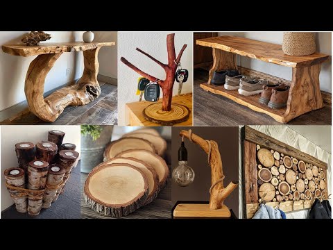 Видео: От упавшего дерева до идей современного искусства от Transform the Waste Wood into Stunning Home ...