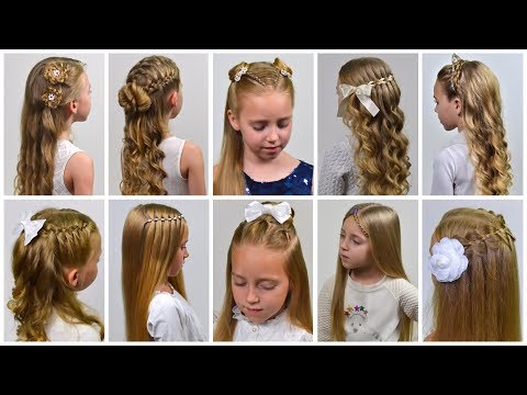 Видео: 10 КРАСИВЫХ  причесок для девочек от LittleGirlHair. Праздничные прически для девочек #31 #LGH