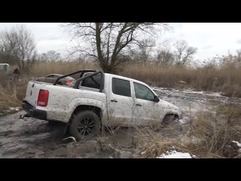Видео: Кто проходимее? Амарок BMW Тигуан  УАЗ или Нива?