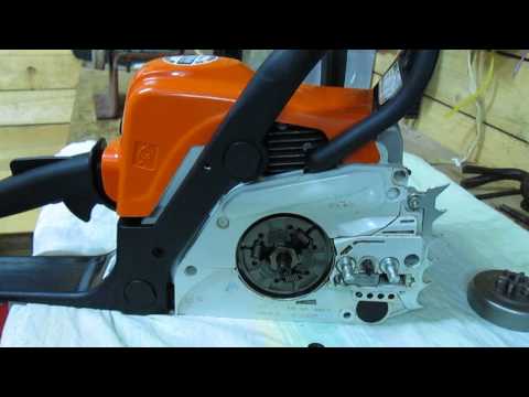 Видео: Stihl MS-180 смазка подшипника звездочки.