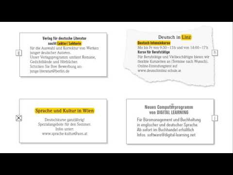 Видео: Экзамен по немецкому B1 Goethe-Zertifikat B1 ЧТЕНИЕ LESEN объявления