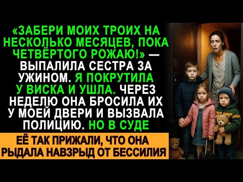 Видео: Сестра бросила детей у моей двери… а в суде рыдала навзрыд от бессилия