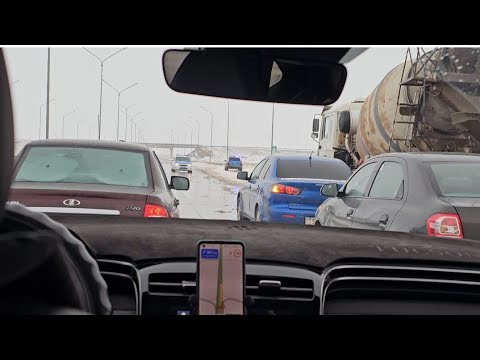 Видео: ТРАССА ЗАКРЫТА/МАШИНА ВО ЛЬДУ/СНОВА В АСТАНУ/НОЯБРЬ 2025Г 