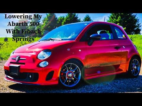 Видео: Установка занижающих пружин Eibach на мой Abarth 500