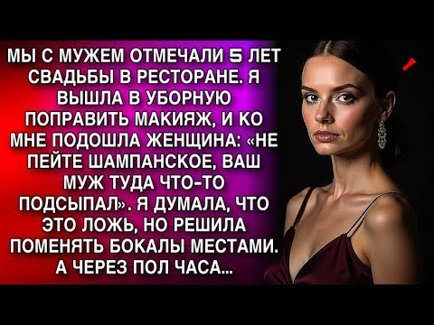 Видео: «НЕ ПЕЙТЕ ШАМПАНСКОЕ, ВАШ МУЖ ТУДА ЧТО ТО ПОДСЫПАЛ»  И Я РЕШИЛА ПОМЕНЯТЬ БОКАЛЫ