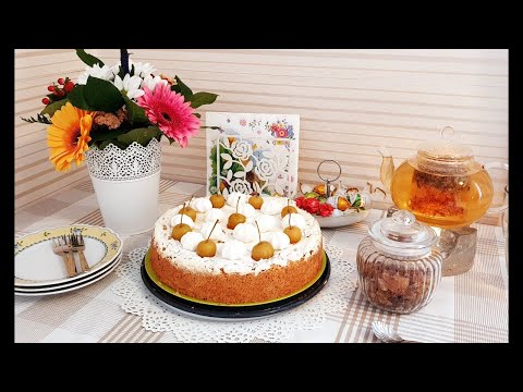 Видео: Майский пирог из ревеня  и  яблока!Повтор.