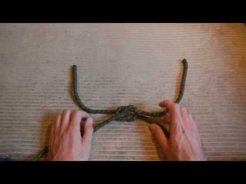 Видео: Как правильно завязывать прямой узел