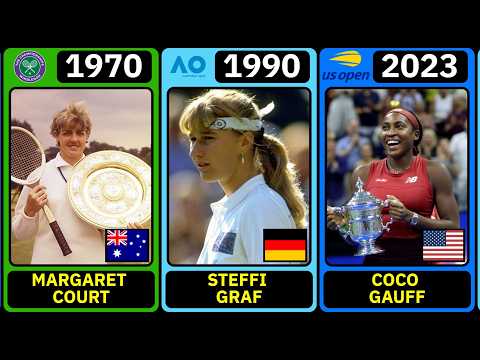 Видео: Все женщины-чемпионки турниров Большого шлема в Открытую эру 🎾