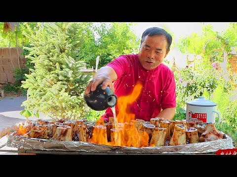 Видео: Коровий костный мозг в огне! Невероятно вкусный мозг, который можно пить! | Дядя Сельский гурман