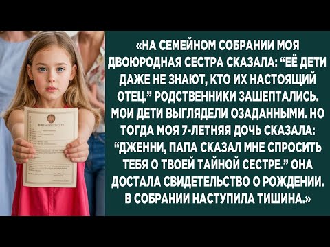 Видео: «На семейном празднике дочь раскрыла тайну, о которой никто не знал…»