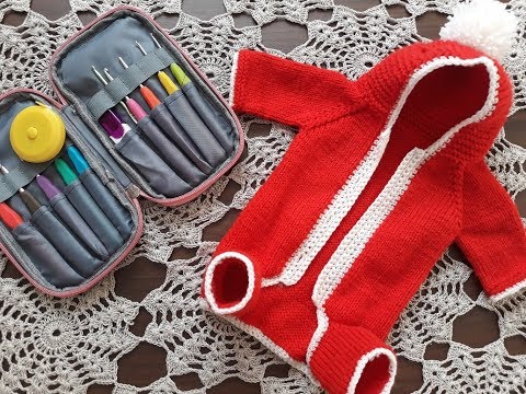 Видео: Комбинезон спицами для щенка. Часть 6.