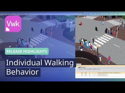 Видео: Индивидуальное поведение при ходьбе | PTV Viswalk | Главные моменты релиза 2025 года