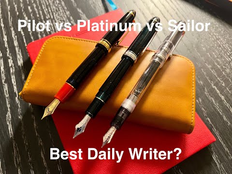 Видео: Эпическая битва за лучшую ручку EDC: Pilot Custom 74 против Platinum 3776 и Sailor 1911L