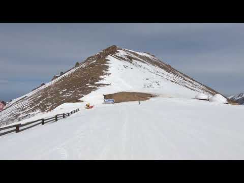 Видео: Скоростной спуск на лыжах. Shymbulak.  Лыжные гонки.