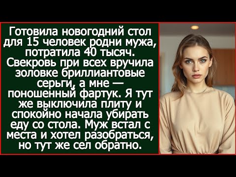 Видео: После поступка свекрови я тут же выключила плиту и спокойно начала убирать еду со стола.