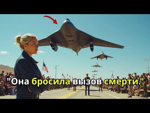 Видео: "Её объявили погибшей 15 лет назад… А затем она приземлила B-2 на авиашоу."