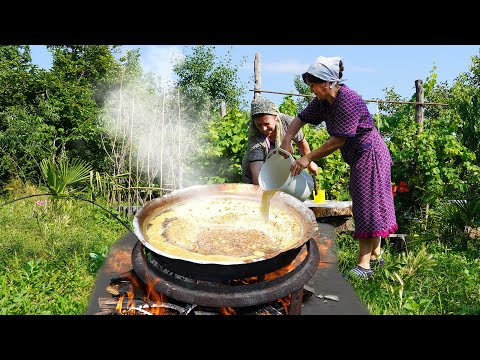 Видео: Сбор шелковицы - приготовление традиционной Aзербайджанской шелковичной патоки