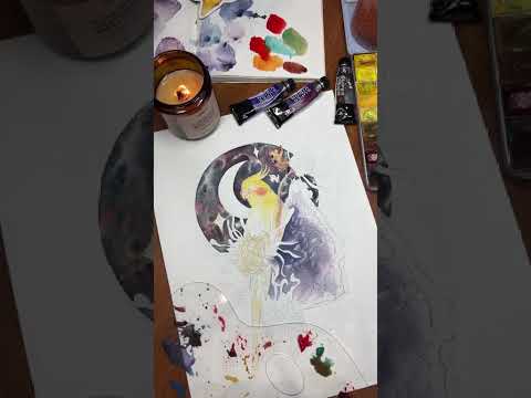 Видео: Эфир от 22 сентября. Рисуем иллюстрацию акварелью на конкурс 