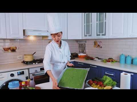 Видео: Шпинатный рулет