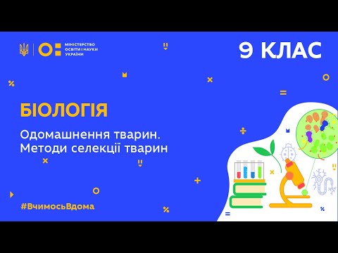 Видео: 9 клас. Біологія. Одомашнення тварин. Методи селекції тварин (Тиж. 8:ПТ)