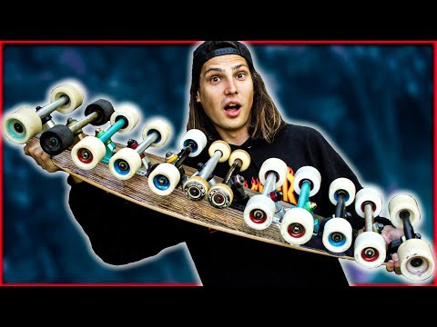 Видео: САМЫЙ МНОГОКОЛЕСНЫЙ СКЕЙТБОРД В МИРЕ | ЛОНГБОРД