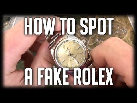 Видео: Недостатки поддельных часов Rolex Oyster Perpetual