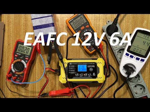 Видео: З/у EAFC H-6CS 12V 6A (Corebox), алгоритмы заряда АКБ.