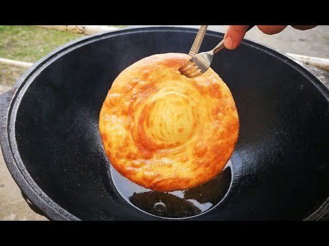 Видео: "Катлама" слоёные лепёшки. Узбекская кухня. Мужики готовят