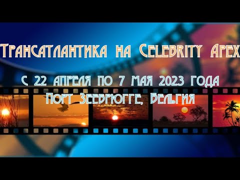 Видео: Первый блин комом: опыт трансатлантики из Флориды в Роттердам на Celebrity Apex. Порт Зеебрюгге