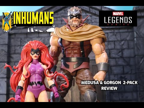 Видео: Распаковка и обзор двух фигурок «Медуза и Горгона» из серии Marvel Legends #Inhumans #medusa #gor...